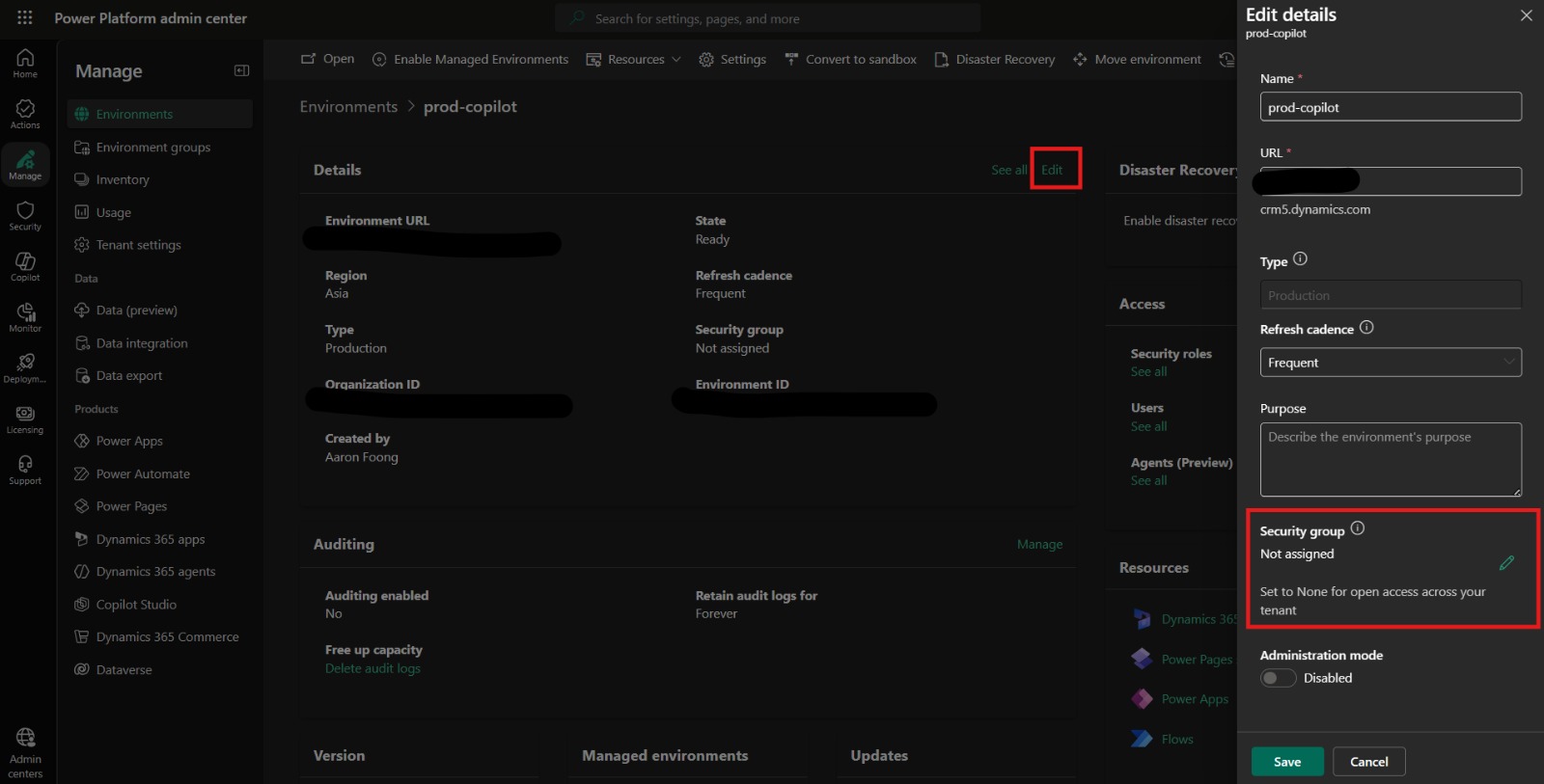 asign_security_group_environment